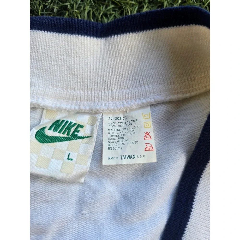 Vintage Nike Sweater Vest‎ Mens Extra Large White Tennis McEnroe Checkerboard